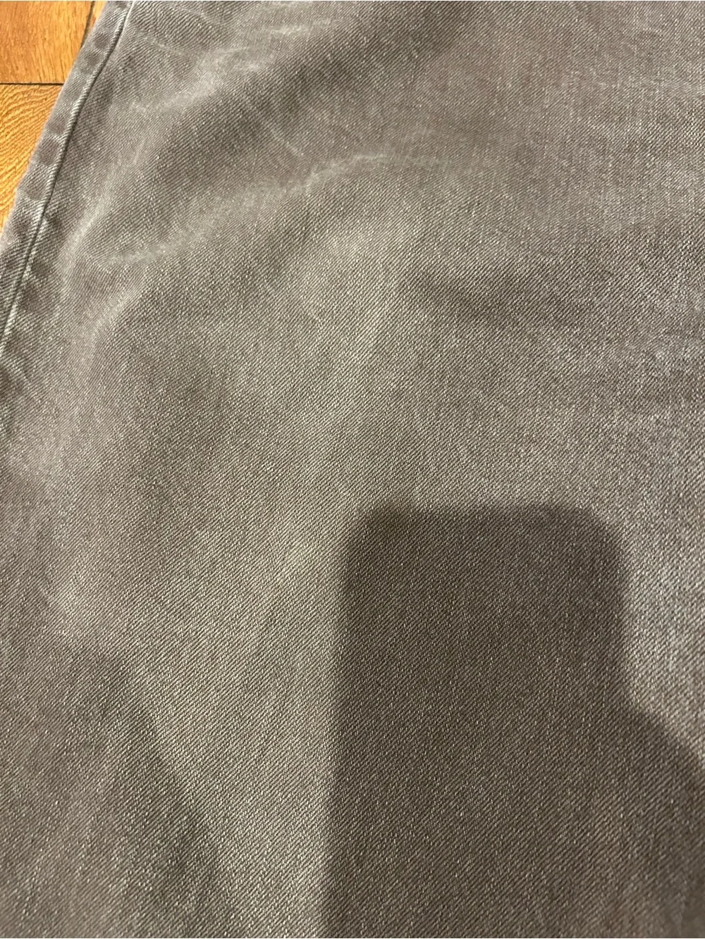 Wrangler Genuine Regular Fit Jeans Mens 40x30 Brown Denim Gray Faded Work Pants